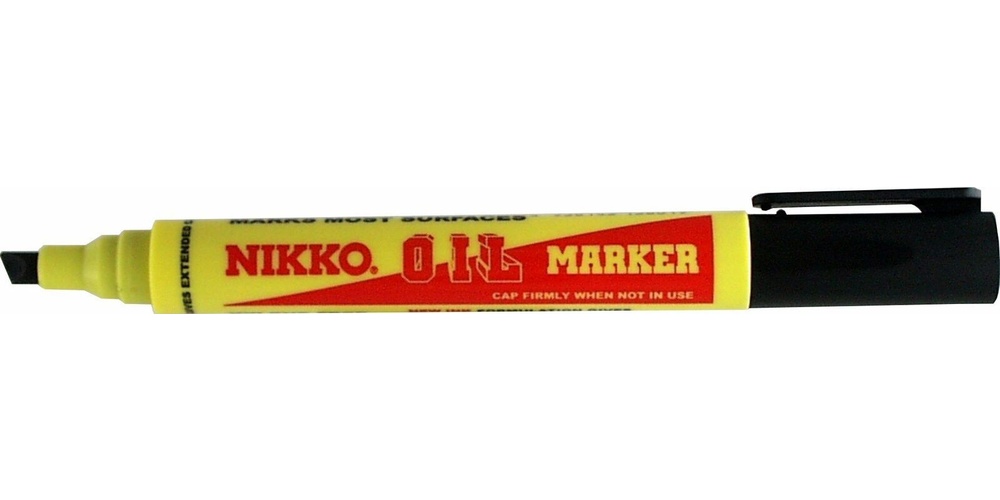 Nikko Chisel Tip Permanent Marker Black EACH
